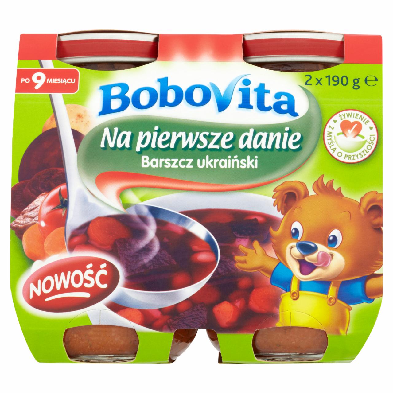 Zdjęcia - BoboVita Na pierwsze danie Barszcz ukraiński po 9 miesiącu 2 x 190 g