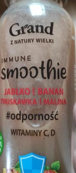 Zdjęcia - Immune smoothie jabłko banan truskawka malina Grand