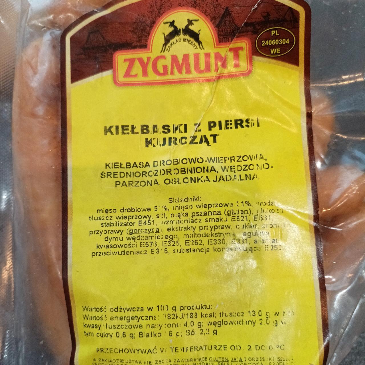 Zdjęcia - Kiełbaski z piersi kurcząt Zygmunt