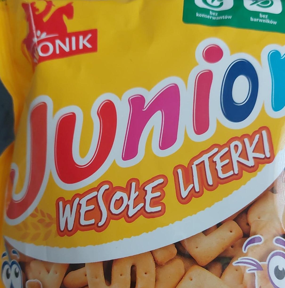 Zdjęcia - Lajkonik Junior Wesołe Literki Krakersy solone 120 g