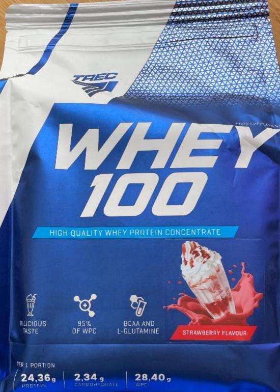 Zdjęcia - Whey 100 strawberry Trec