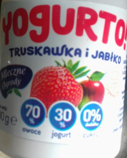 Zdjęcia - yogurto! truskawka i jabłko