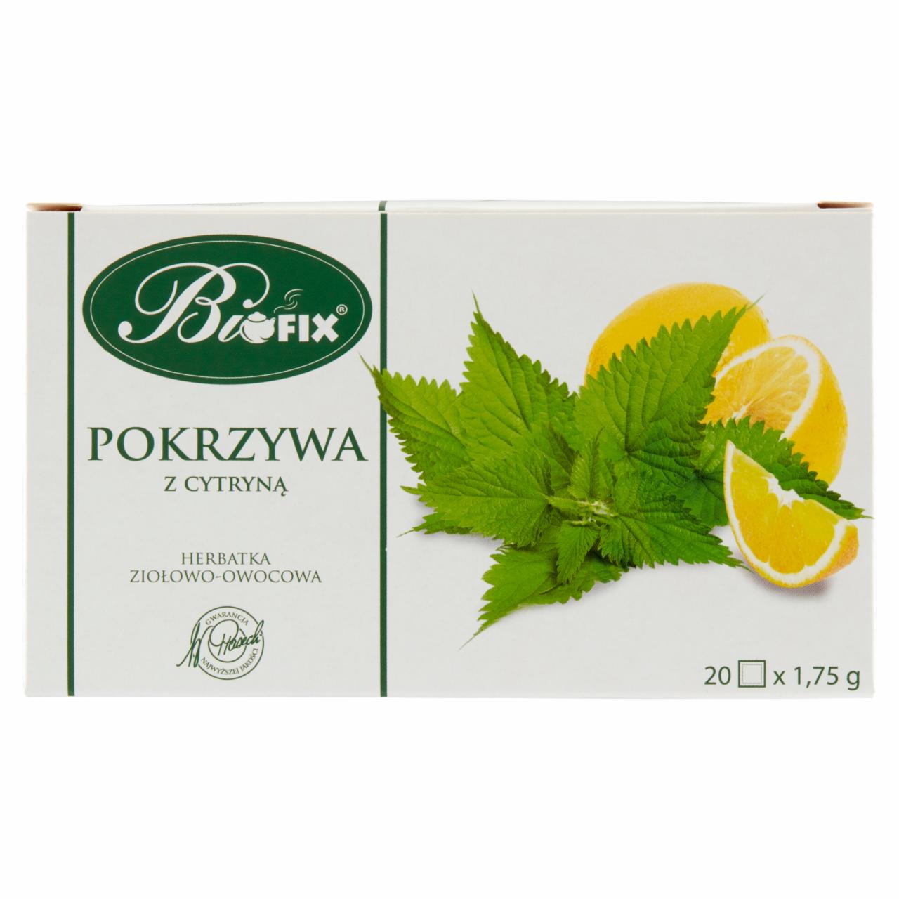 Zdjęcia - Bifix Herbatka ziołowo-owocowa pokrzywa z cytryną 35 g (20 x 1,75 g)