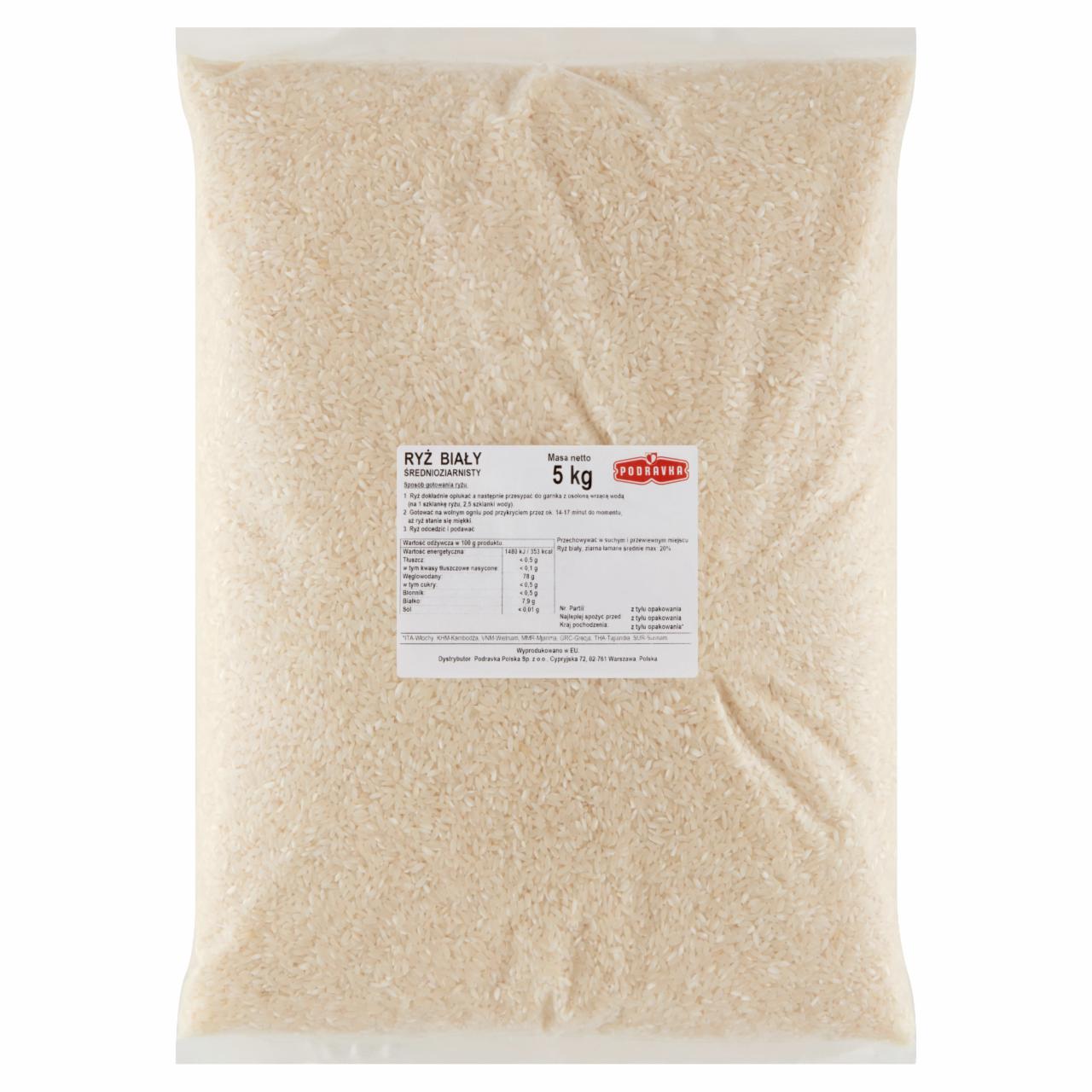 Zdjęcia - Podravka Ryż biały średnioziarnisty 5 kg