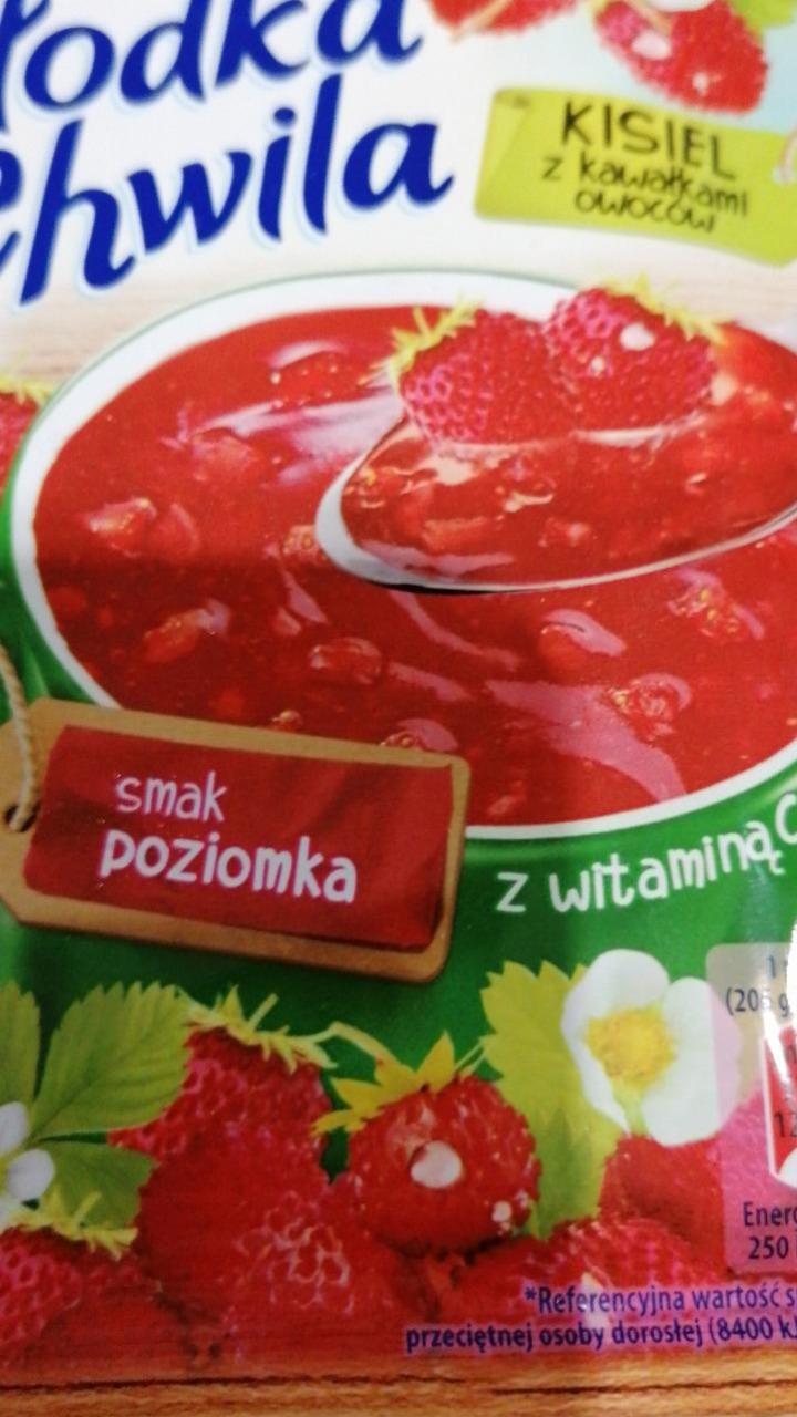 Zdjęcia - Kisiel słodka chwila poziomkowy dr. Oetker