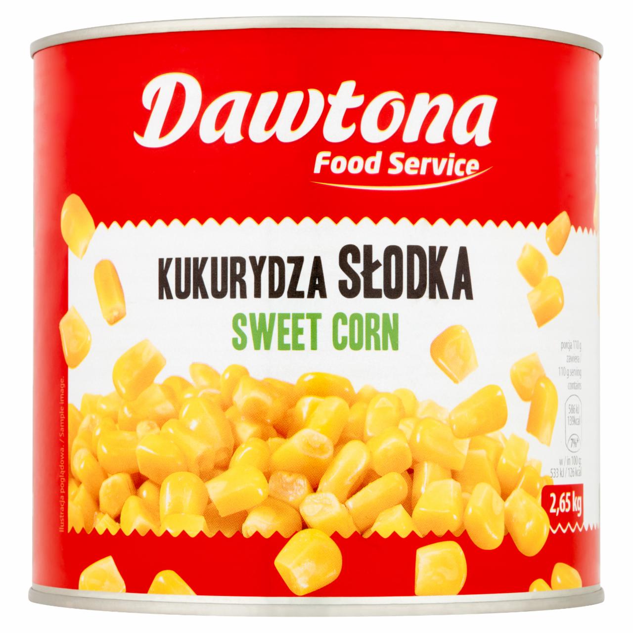 Zdjęcia - Dawtona Food Service Kukurydza słodka 2,65 kg