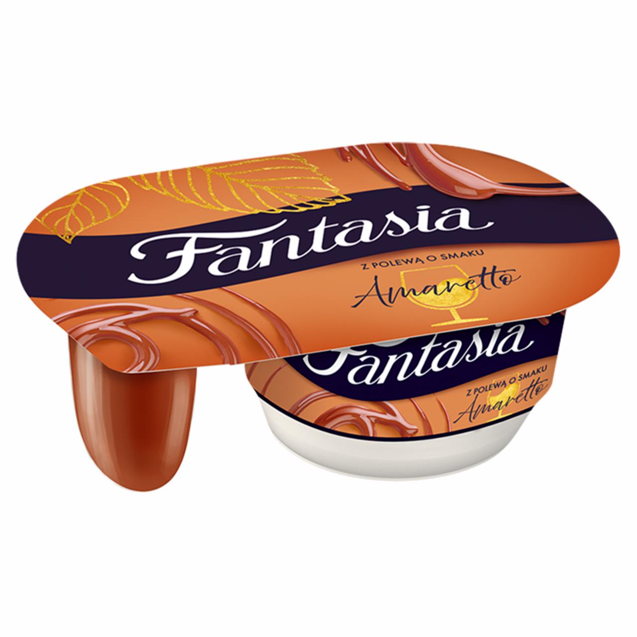 Zdjęcia - Fantasia Jogurt kremowy z polewą o smaku Amaretto 122 g