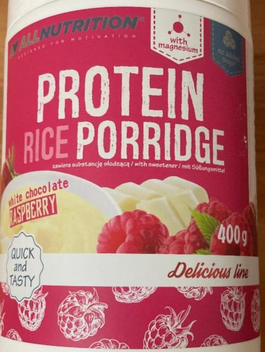Zdjęcia - Protein rice porridge white chocolate rasperry Allnutrition