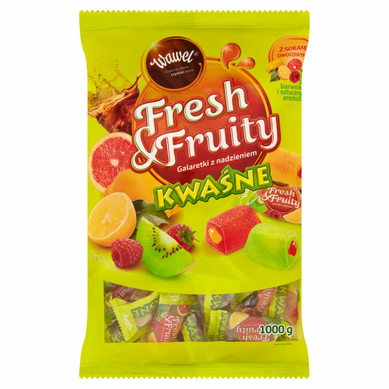 Zdjęcia - Wawel Fresh & Fruity Kwaśne Galaretki z nadzieniem 1000 g