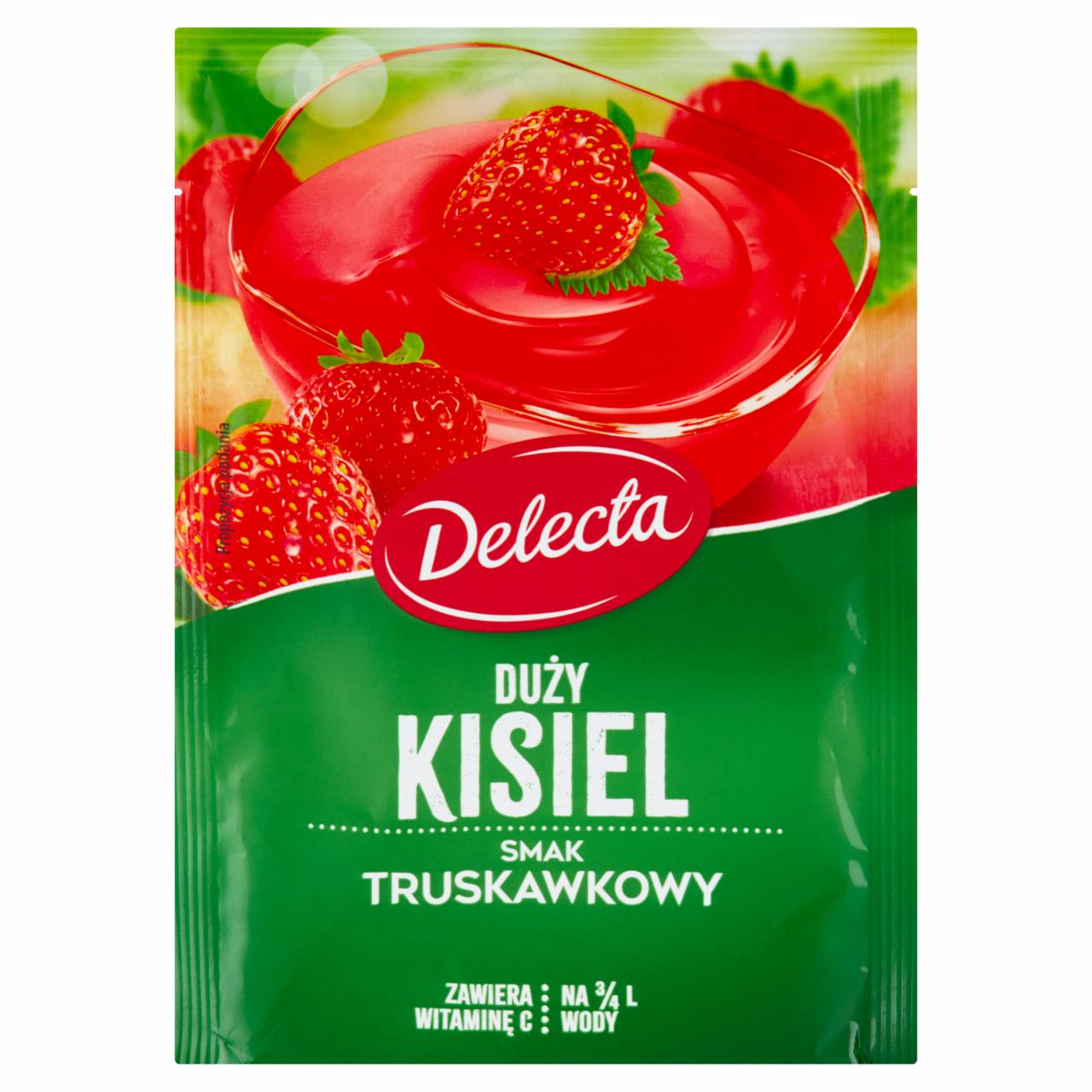 Zdjęcia - Delecta Duży kisiel smak truskawkowy 58 g