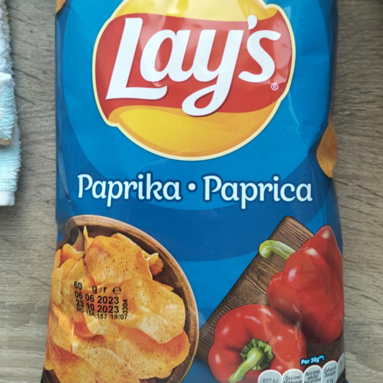 Zdjęcia - Lay's Chipsy ziemniaczane o smaku papryki 40 g