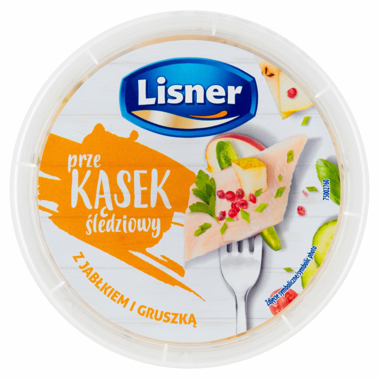 Zdjęcia - Lisner Przekąsek śledziowy Sałatka ze śledziem warzywami jabłkiem i gruszką 125 g