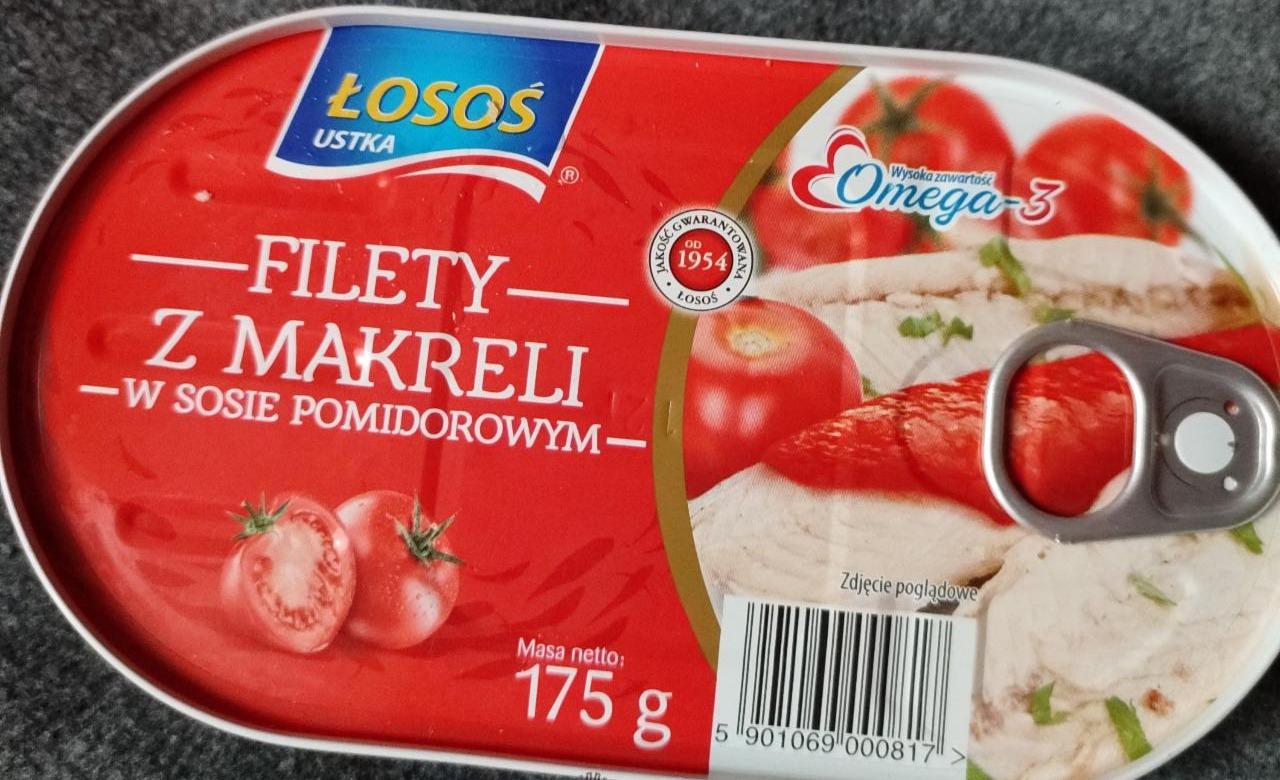 Zdjęcia - Łosoś Ustka Filety z makreli w sosie pomidorowym 175 g