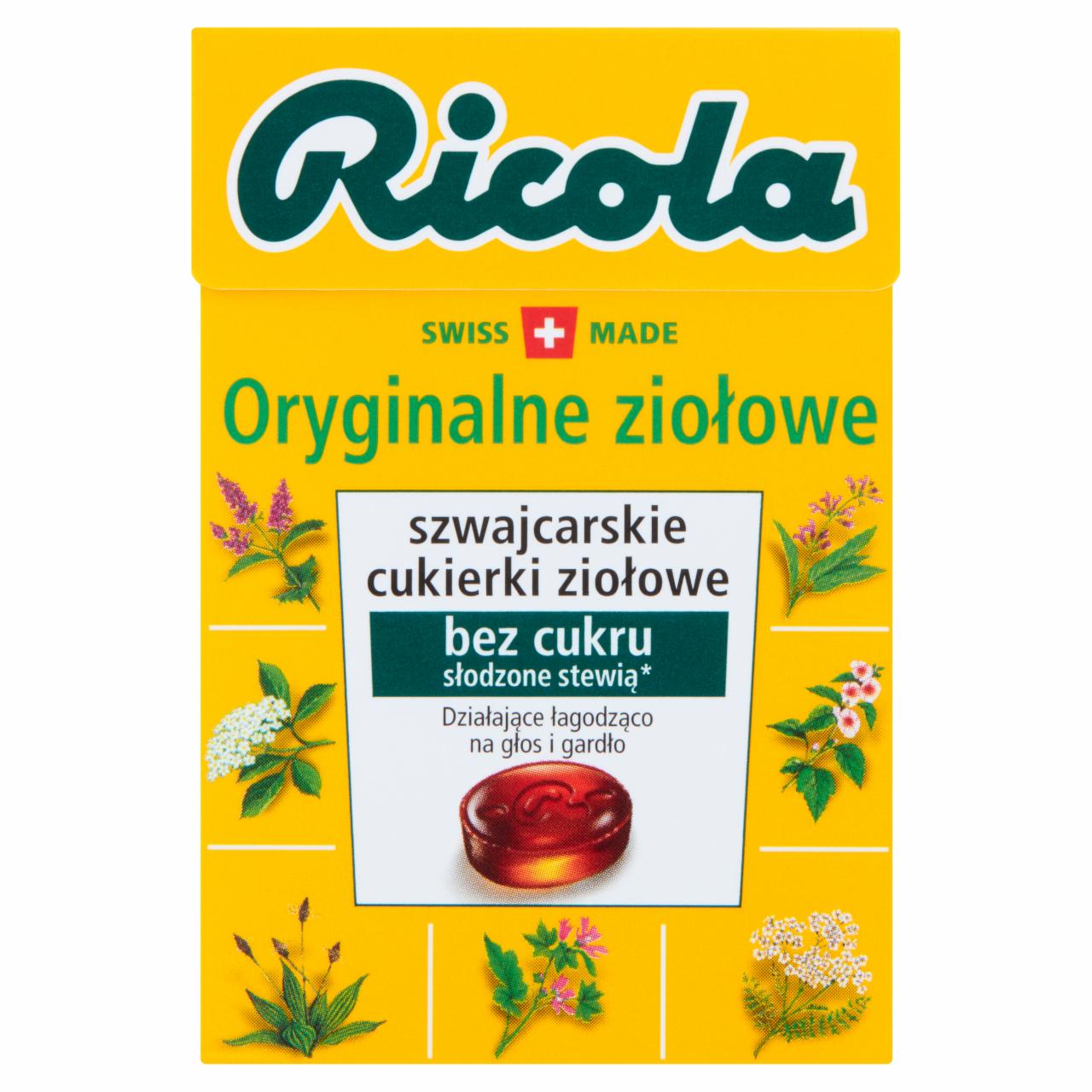 Zdjęcia - Ricola Szwajcarskie cukierki ziołowe oryginalne ziołowe 27,5 g