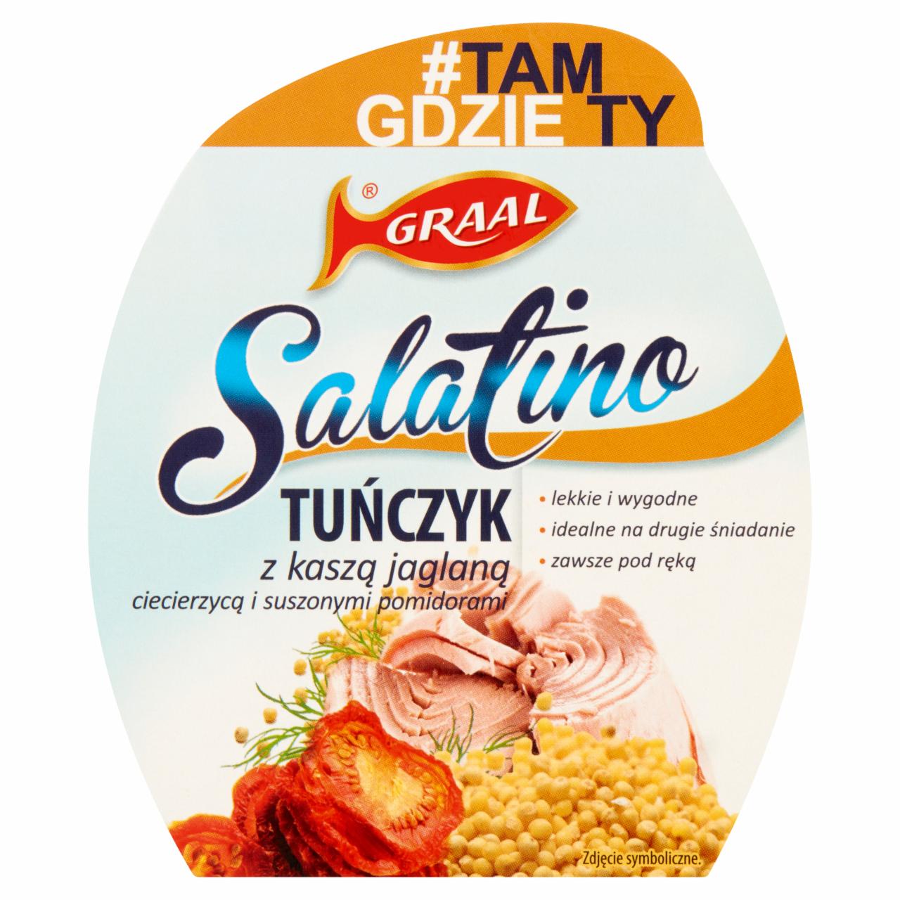 Zdjęcia - GRAAL Salatino Tuńczyk z kaszą jaglaną ciecierzycą i suszonymi pomidorami 160 g