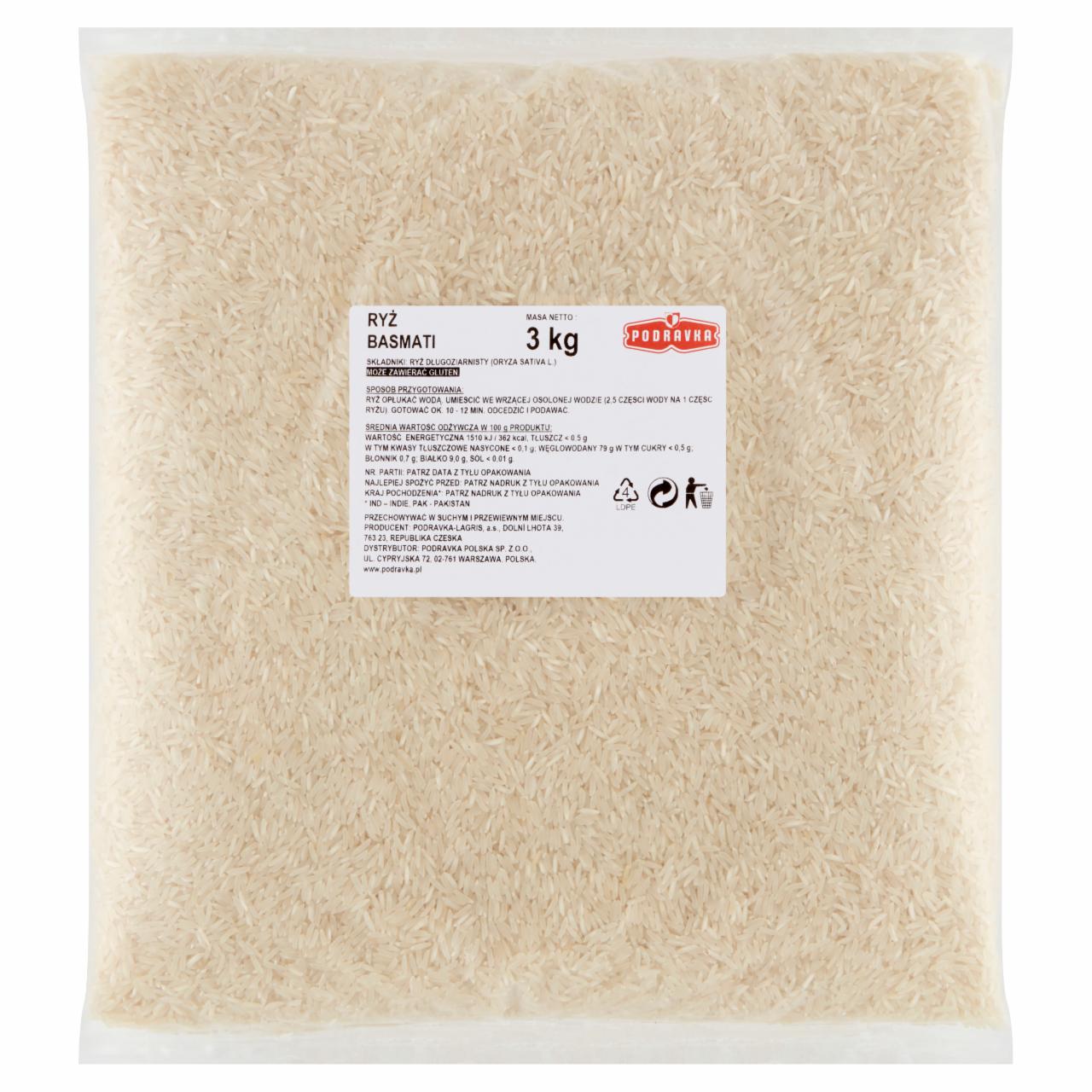 Zdjęcia - Podravka Ryż basmati 3 kg