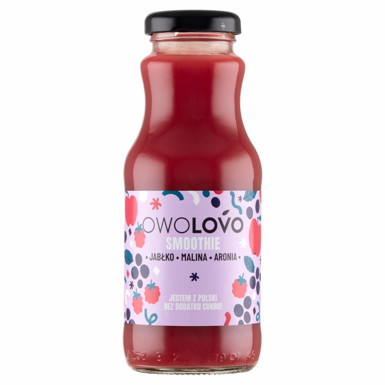 Zdjęcia - OWOLOVO Smoothie jabłko malina aronia 250 ml