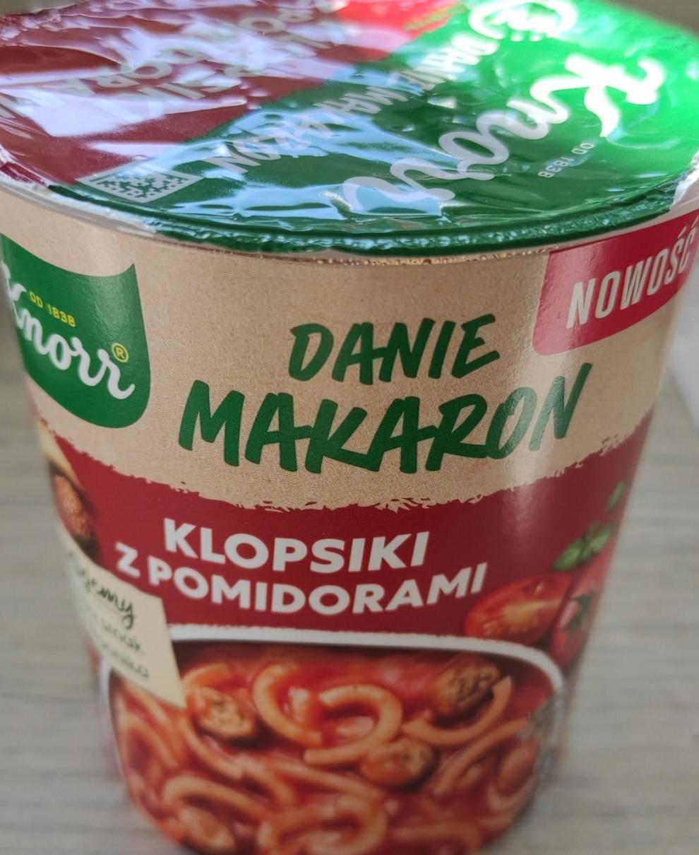 Zdjęcia - Danie makaron klopsiki z pomidorami Knorr