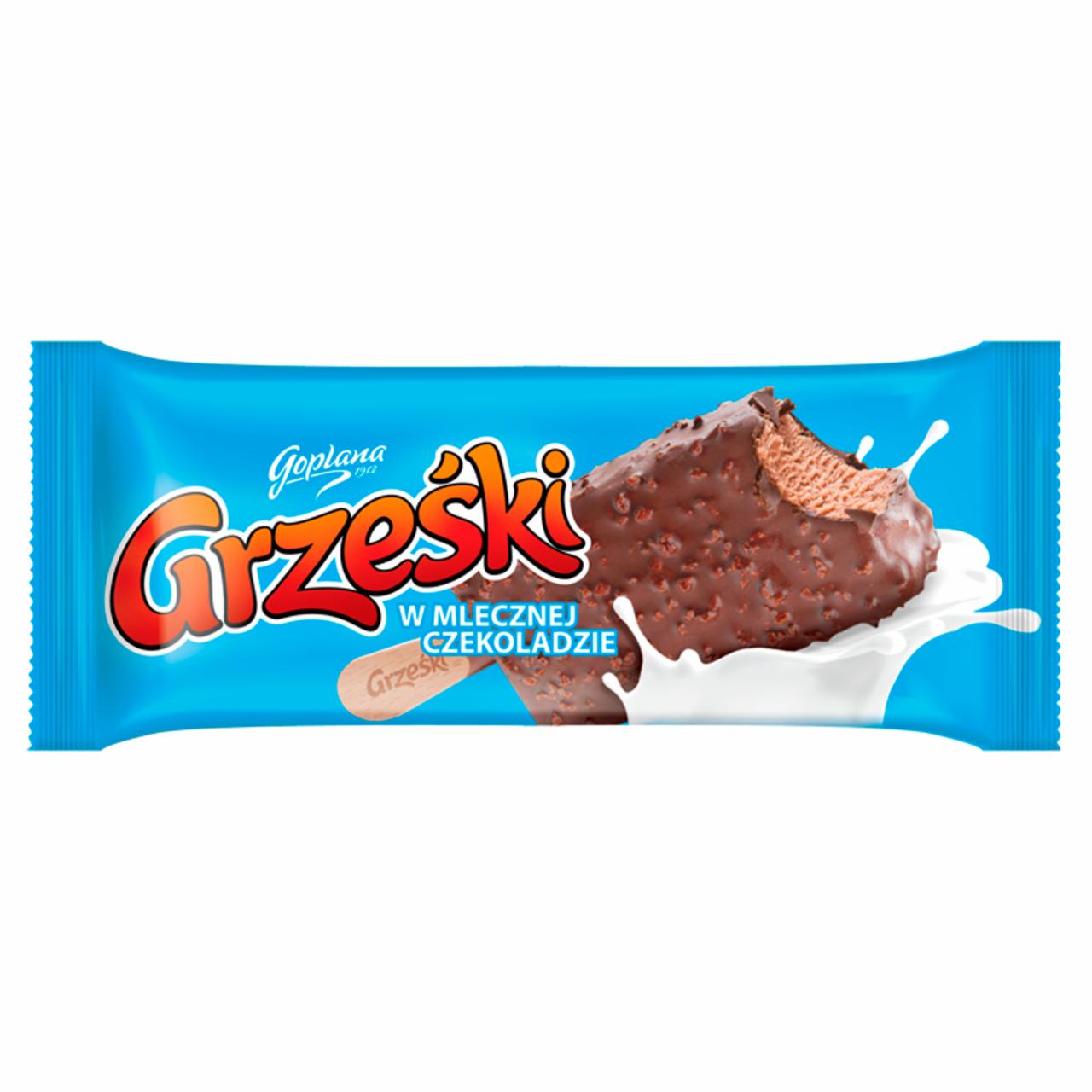 Zdjęcia - Grześki Lody kakaowe w czekoladzie mlecznej z kawałkami wafli 100 ml