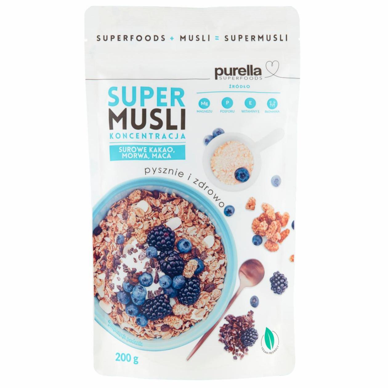 Zdjęcia - Purella Superfoods Supermusli koncentracja 200 g