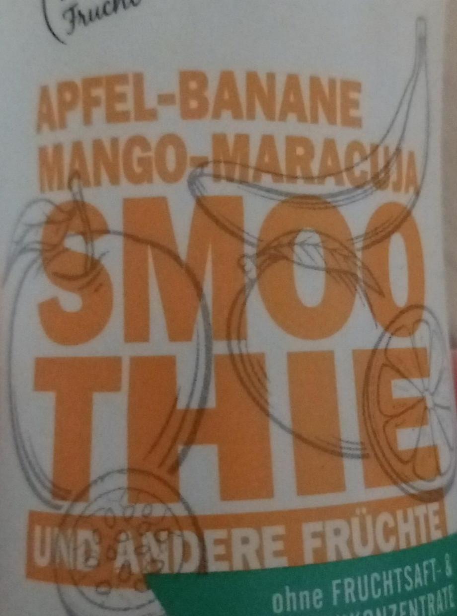 Zdjęcia - Apfel banane mango maracuja smoothie to go