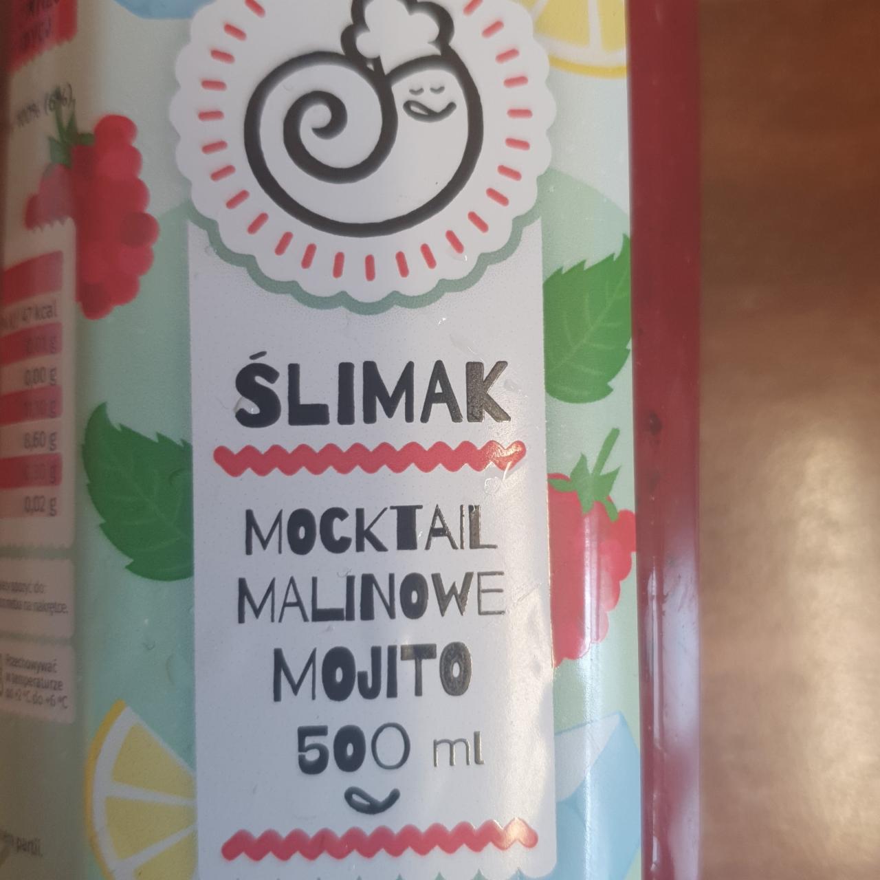 Zdjęcia - Mocktail malinowe mojto Ślimak