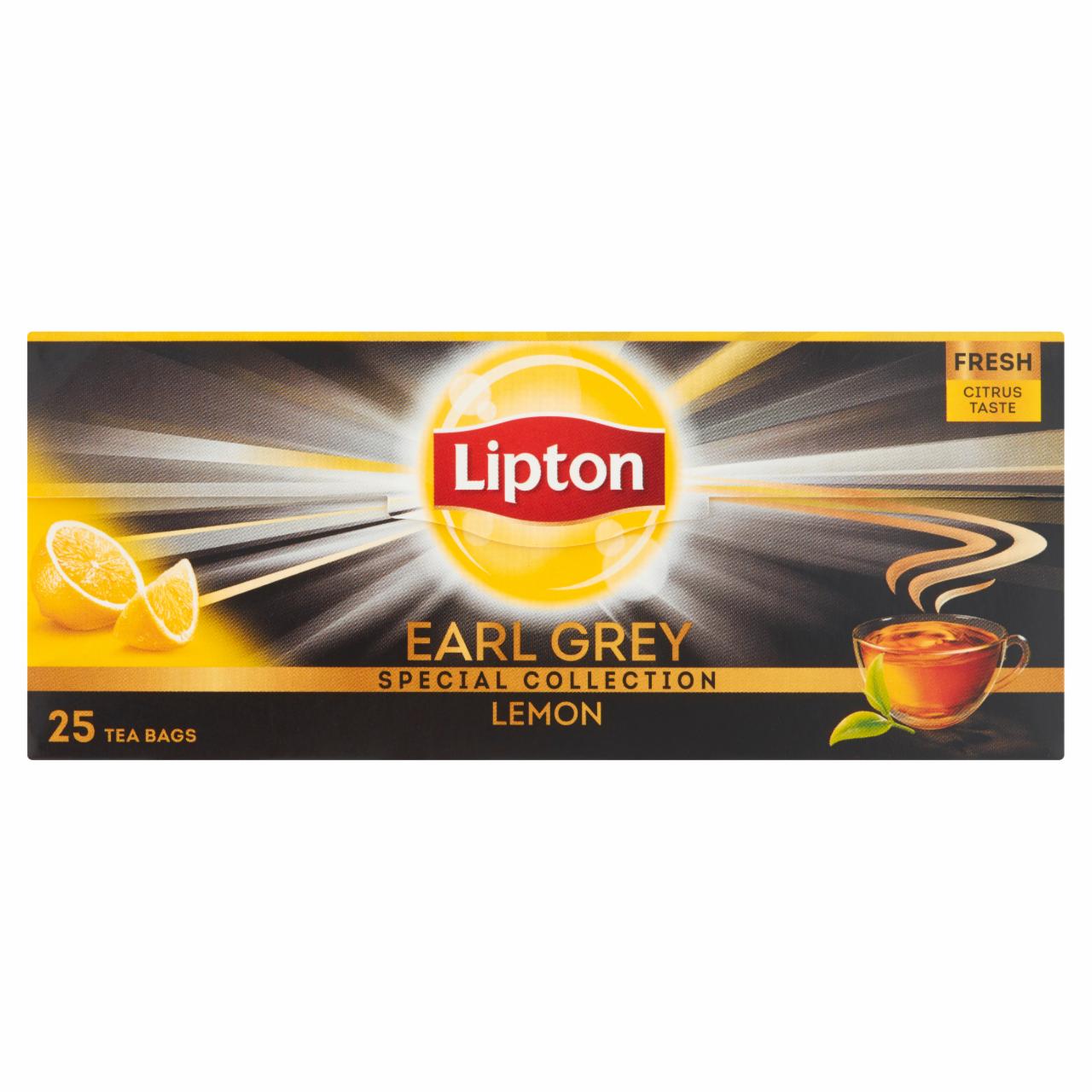 Zdjęcia - Lipton Earl Grey Lemon Herbata czarna 50 g (25 torebek)