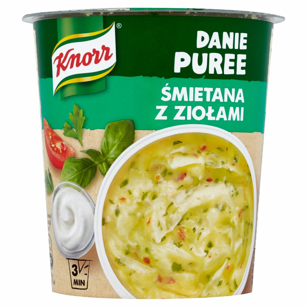 Zdjęcia - Knorr Danie Puree Śmietana z ziołami 48 g