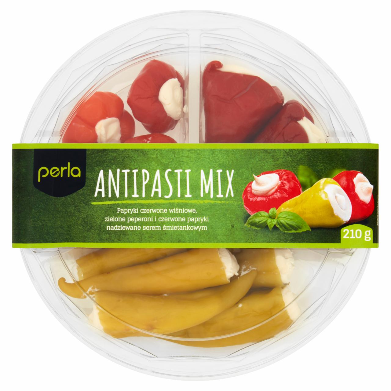 Zdjęcia - Perla Antipasti Mix Papryki wiśniowe & czerwone & peperoni 210 g