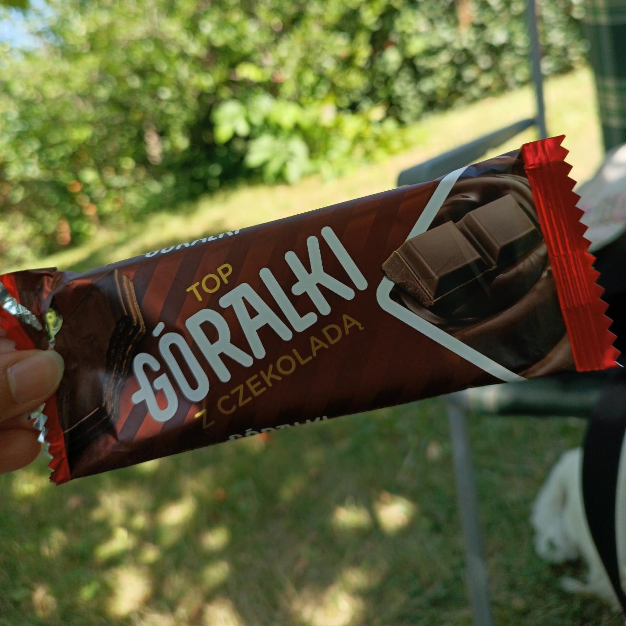 Zdjęcia - Góralki z czekoladą Ciemny wafelek z nadzieniem w polewie kakaowej 40 g