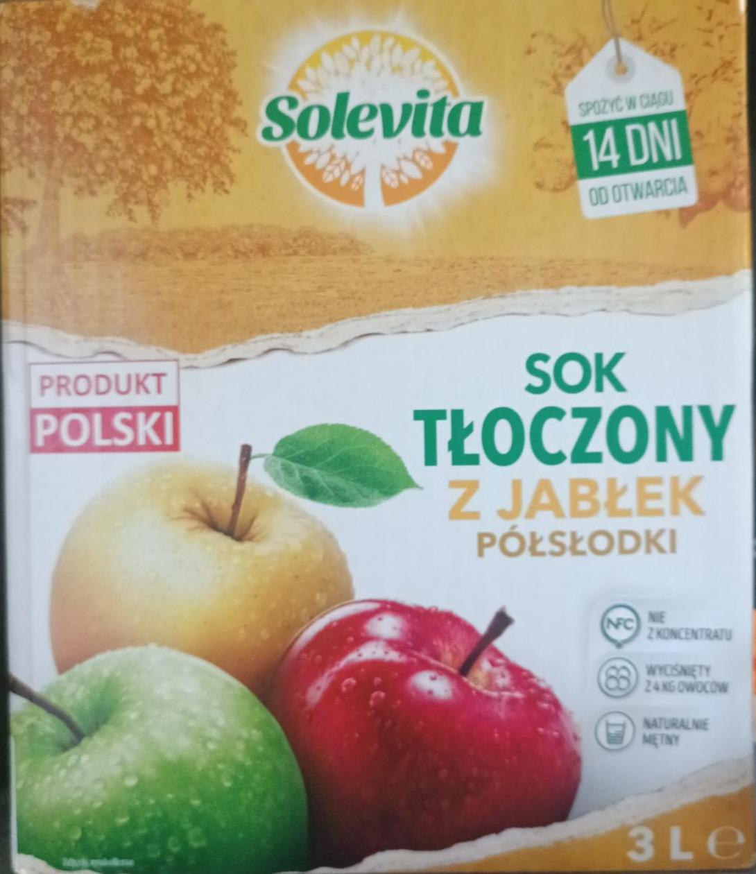 Zdjęcia - sok tłoczony z jabłek półsłodki Solevita