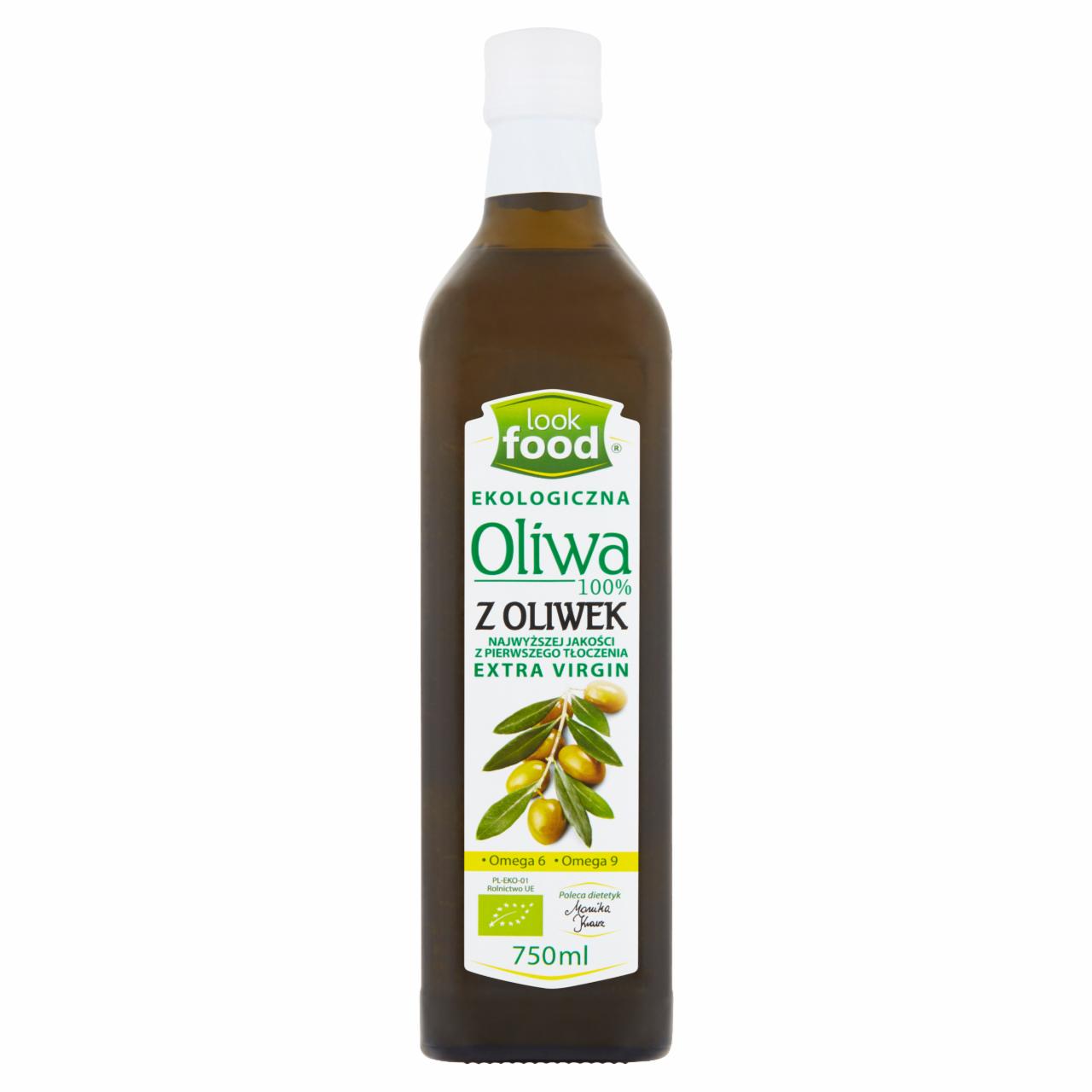 Zdjęcia - Look Food Ekologiczna oliwa 100% z oliwek extra virgin 750 ml