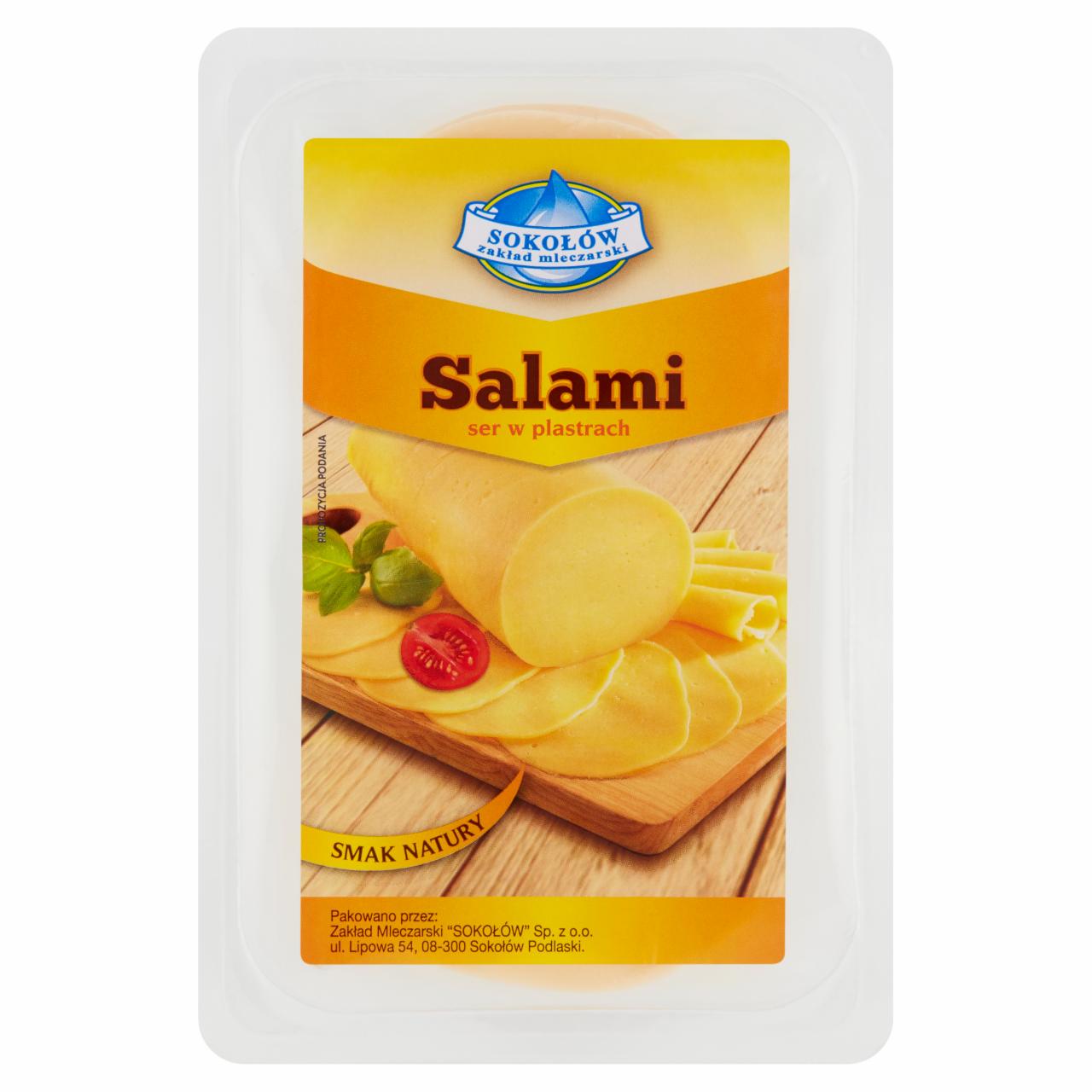 Zdjęcia - Sokołów Salami ser w plastrach 150 g