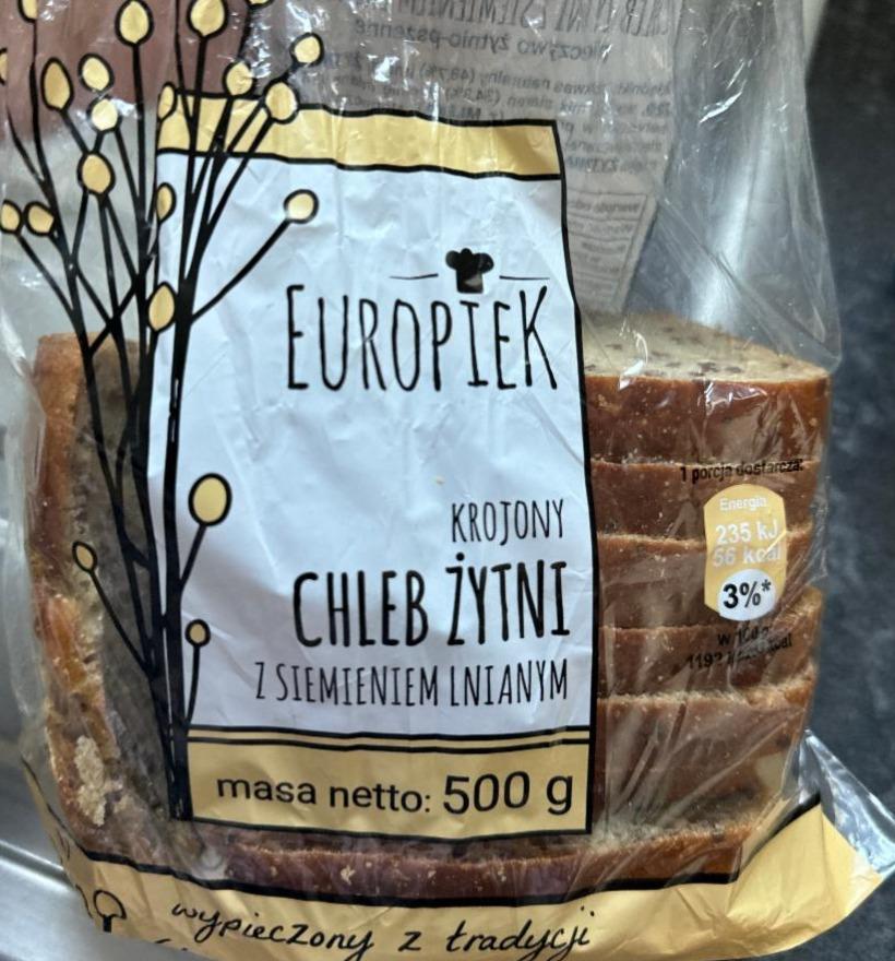 Zdjęcia - Chleb żytni z siemieniem lnianym Europiek