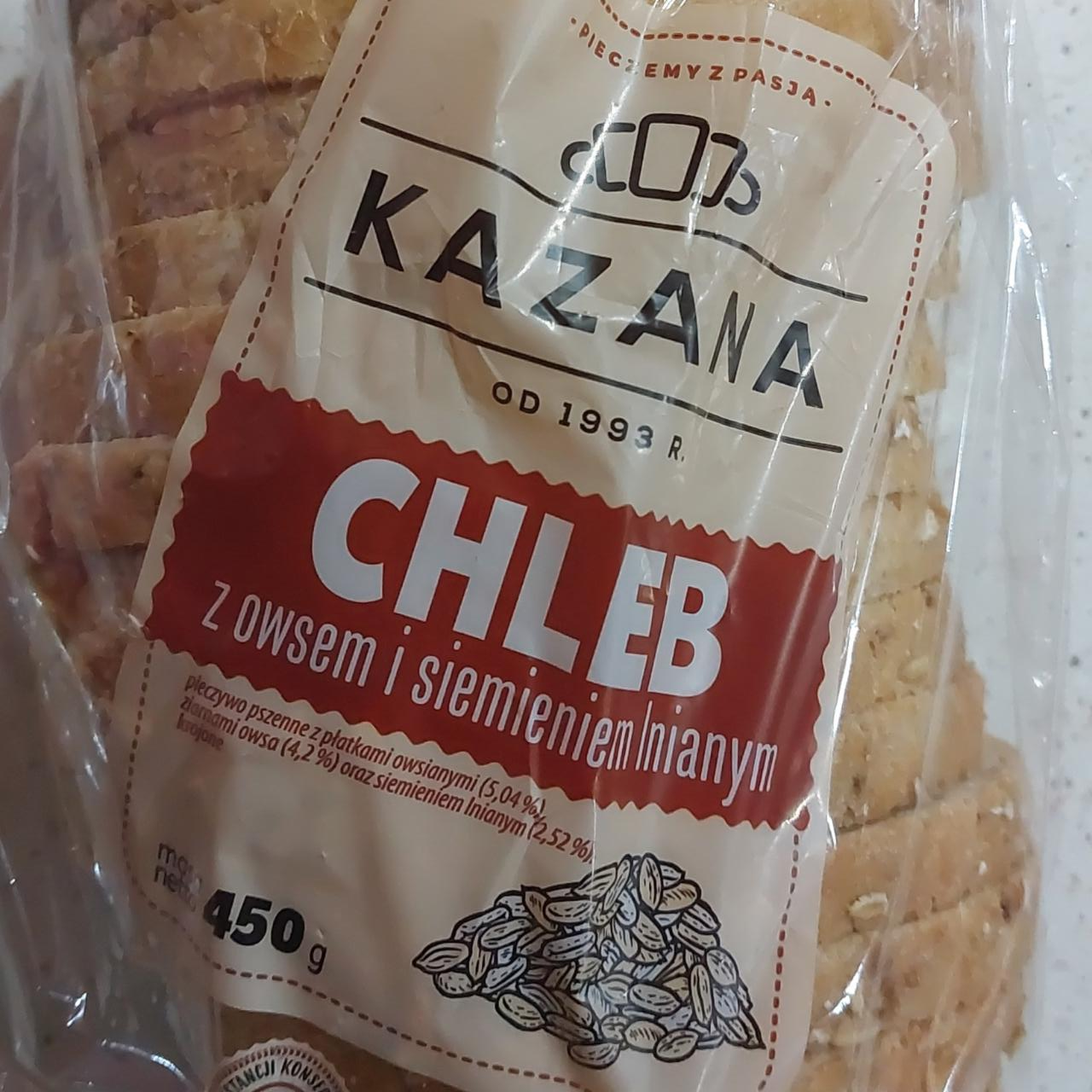 Zdjęcia - Chleb z owsem i siemieniem lnianym Kazana