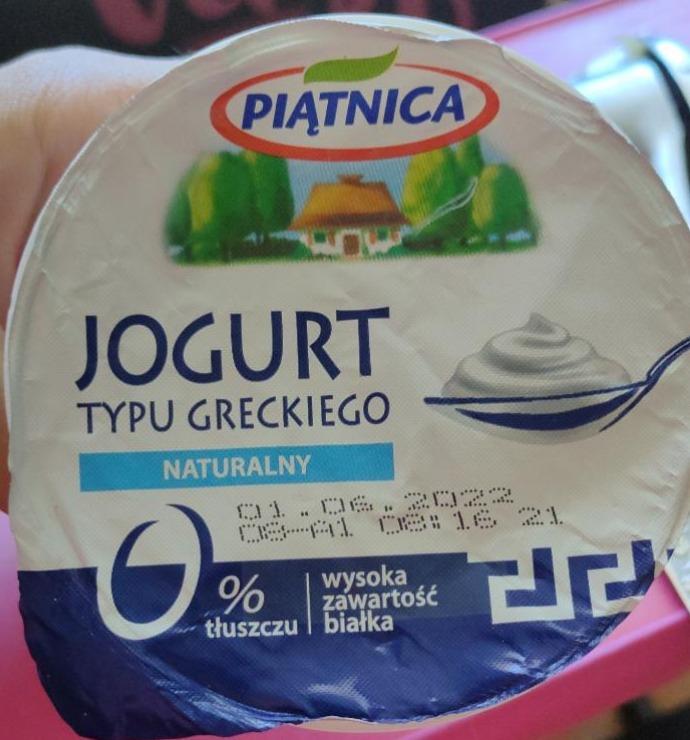 Zdjęcia - Jogurt typu greckiego Naturalny 0% tłuszczu Piątnica