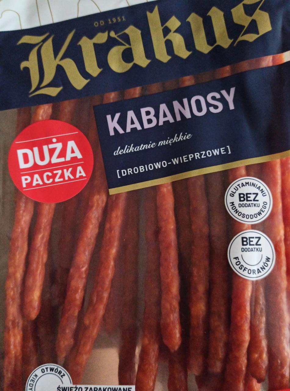 Zdjęcia - Kabanosy drobiowo wieprzowe Krakus