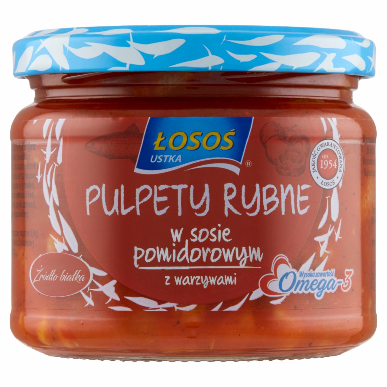 Zdjęcia - Łosoś Ustka Pulpety rybne w sosie pomidorowym z warzywami 270 g