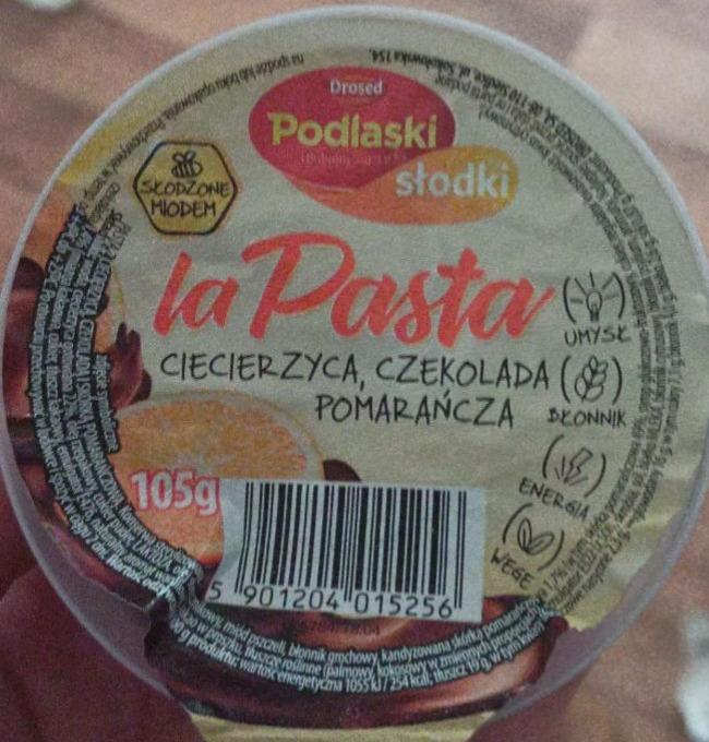 Zdjęcia - Podlaski Słodki La Pasta ciecierzycą czekolada pomarańcza Drosed