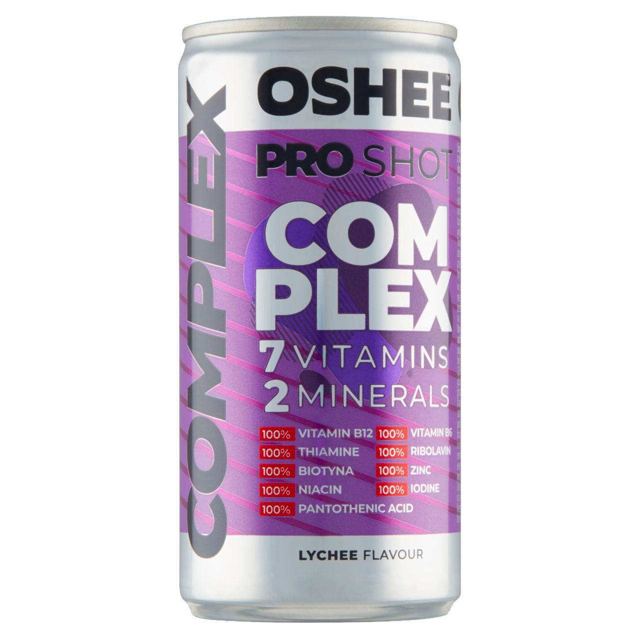 Zdjęcia - Oshee Shot Complex Suplement diety napój niegazowany o smaku liczi 200 ml