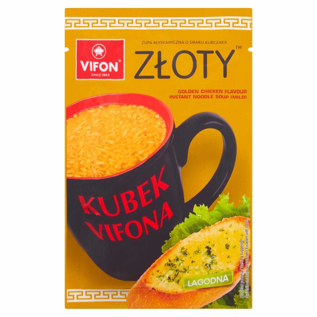 Zdjęcia - Vifon Kubek Vifona Zupa o smaku kurczaka złoty 25 g