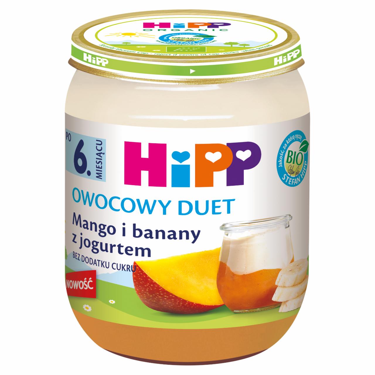 Zdjęcia - HiPP BIO Mango i banany z jogurtem po 6. miesiącu 160 g