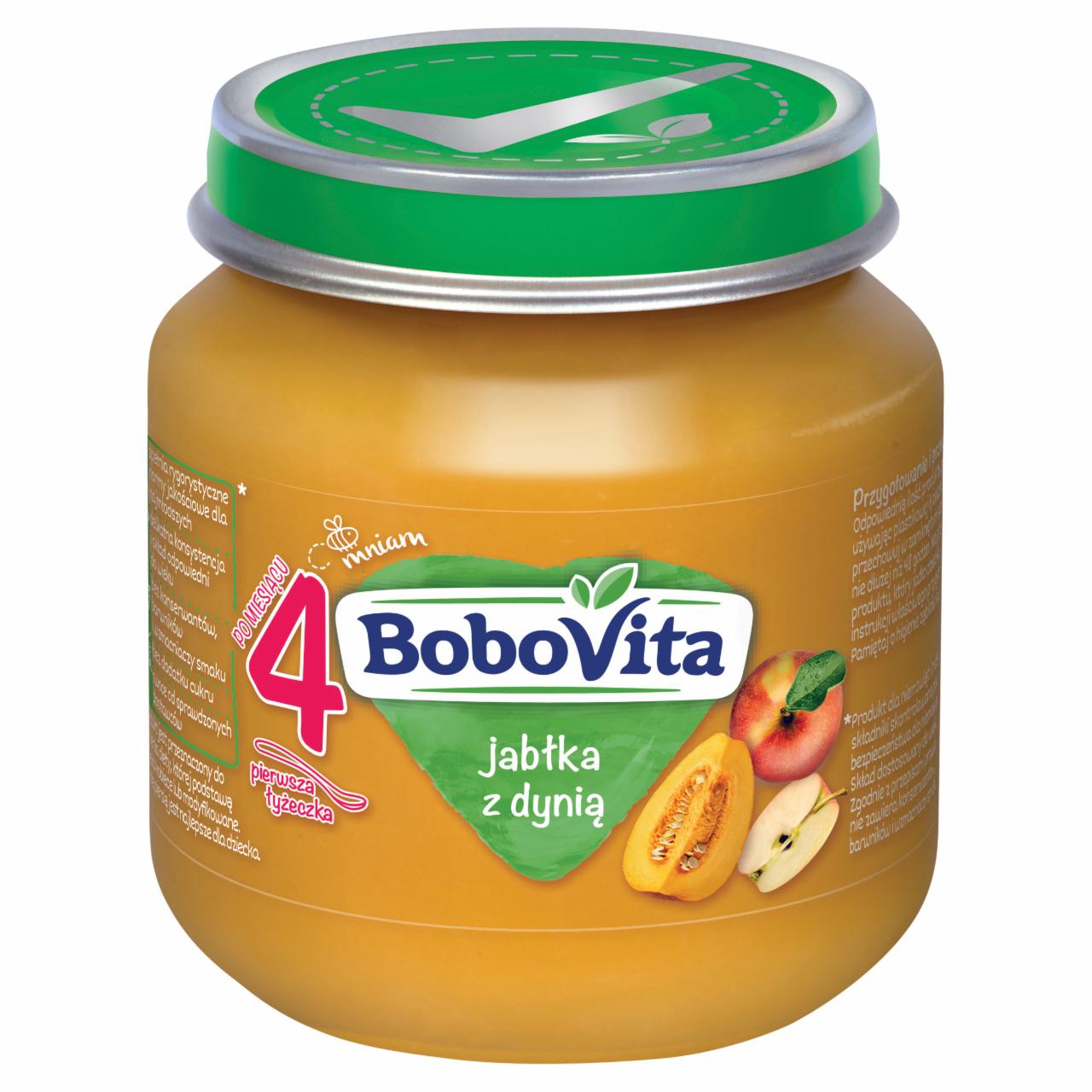 Zdjęcia - BoboVita Jabłka z dynią po 4 miesiącu 125 g