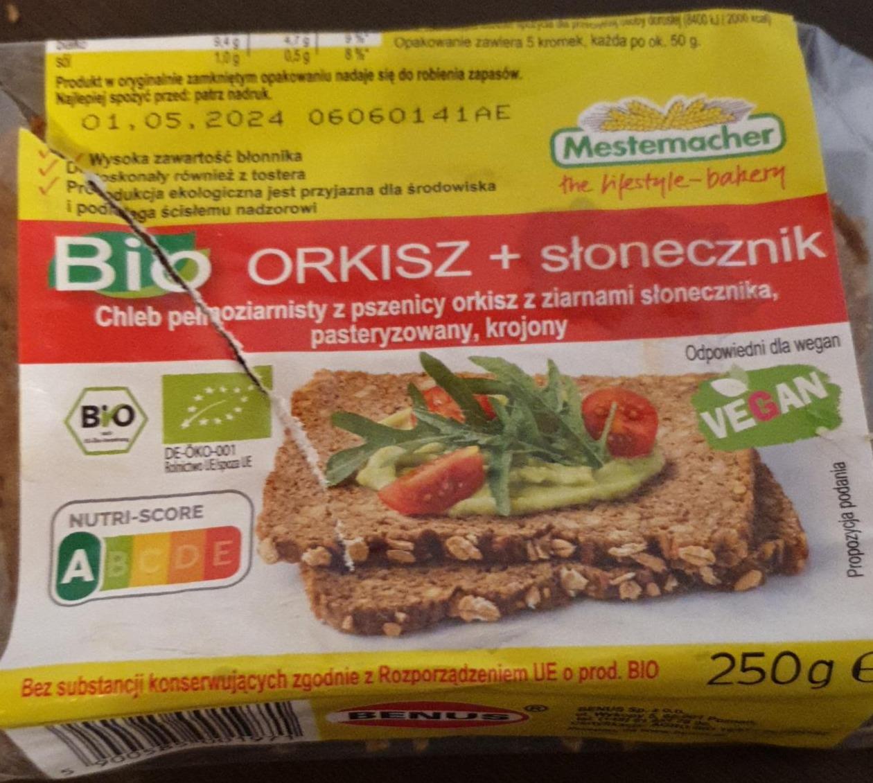 Zdjęcia - Mestemacher Bio Chleb orkisz + słonecznik 250 g