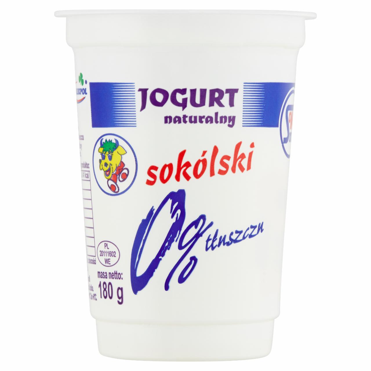 Zdjęcia - Jogurt naturalny sokólski 0% tłuszczu 180 g