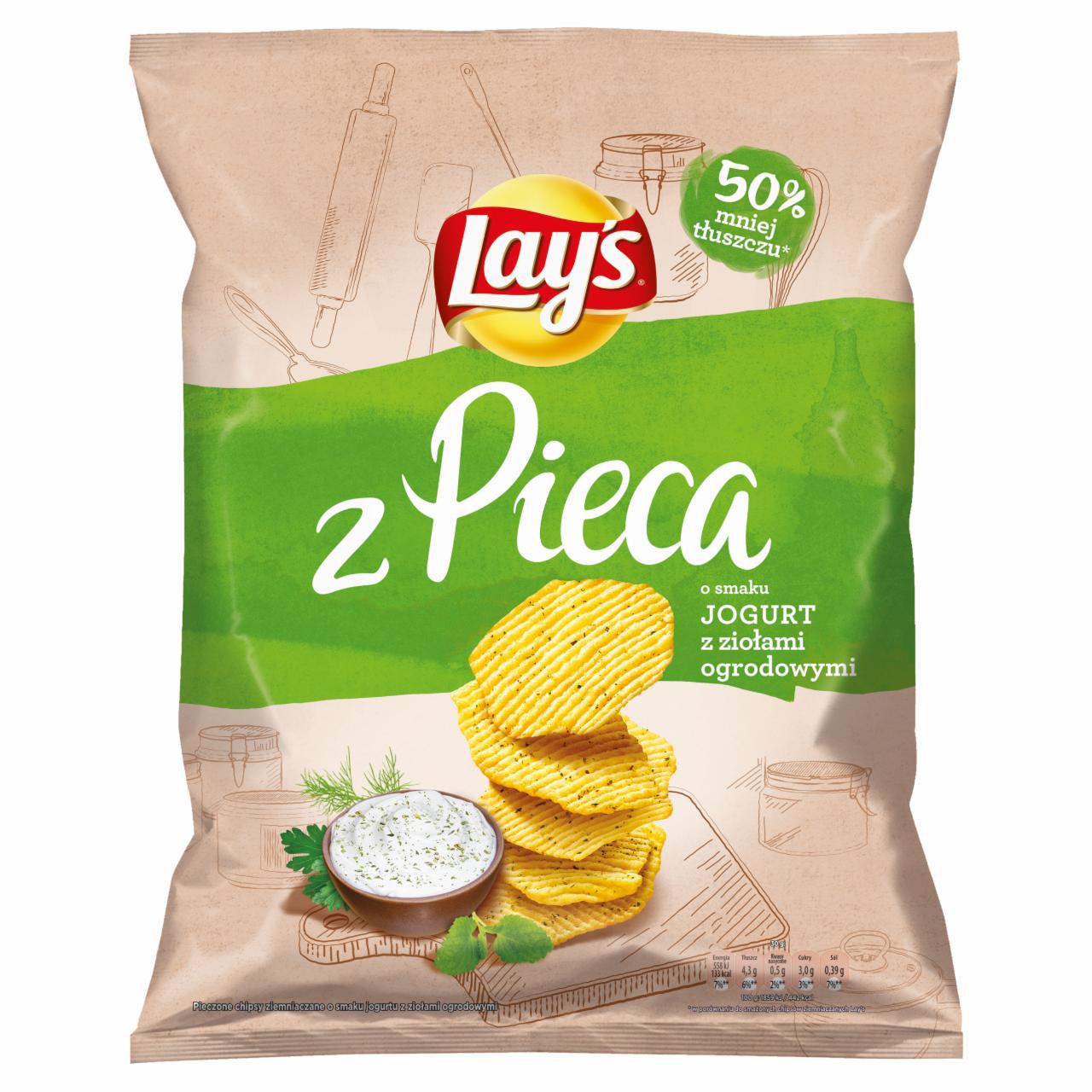 Zdjęcia - Lay's z Pieca Pieczone chipsy Jogurt z ziołami ogrodowymi 200 g