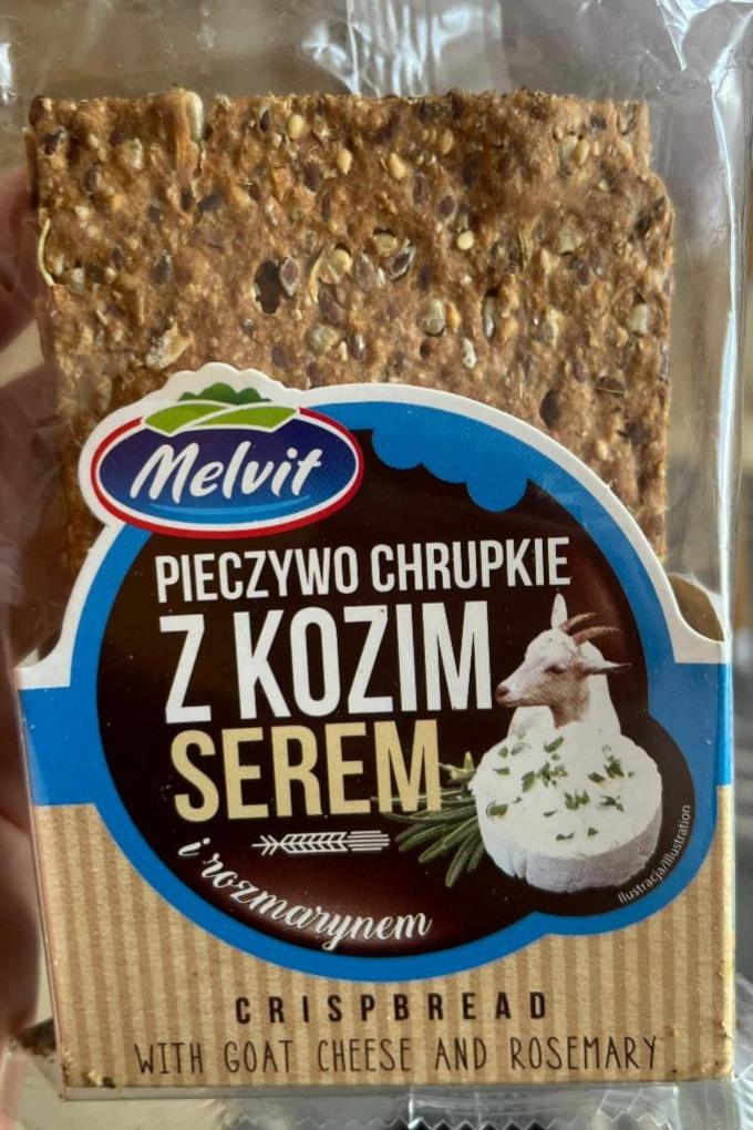 Zdjęcia - Pieczywo chrupkie z kozim serem i rozmarynem Melvit