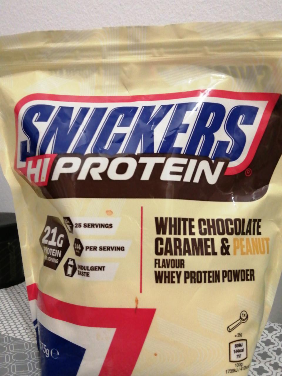 Zdjęcia - Snickers HiProtein white chocolate caramel & peanut flavour whey protein powder