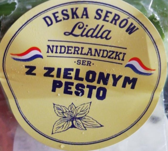 Zdjęcia - Niderlandzki ser z zielonym pesto Deska serów Lidla