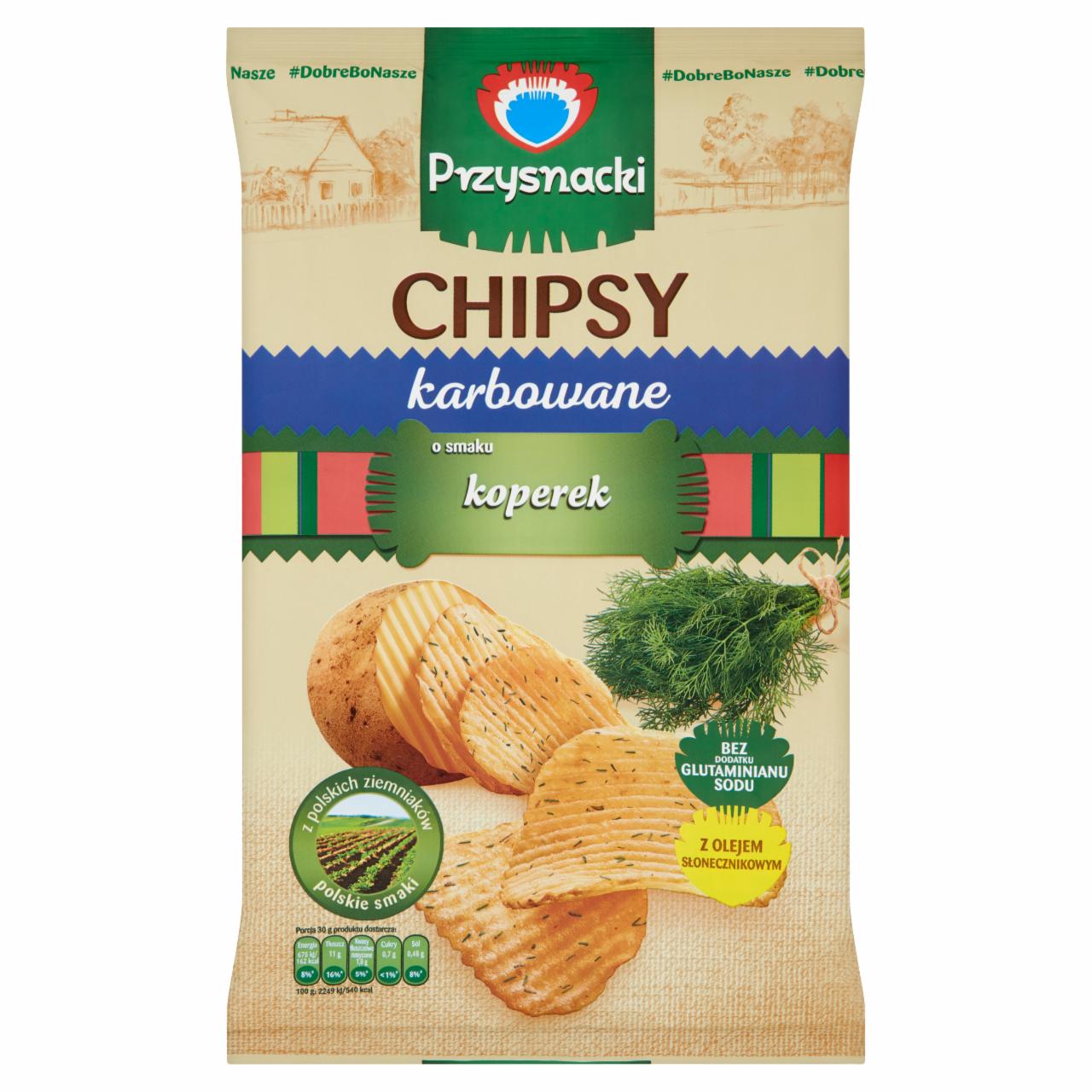 Zdjęcia - Przysnacki Chipsy karbowane o smaku koperek 135 g